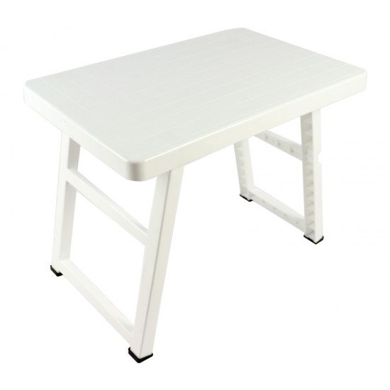 FOLDING TABLE LONG LEG WHITE