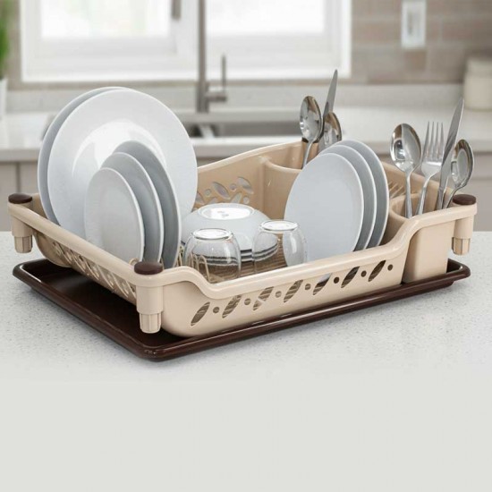 سلة صحون بالصحن بيج