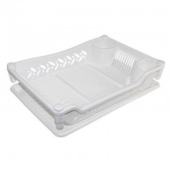 سلة صحون بالصحن ابيض