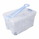 صندوق تخزين ٥٠ لتر شفاف + أزرق