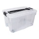 Storage Box 60 Ltrs. Clear + Black