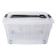 Storage Box 60 Ltrs. Clear + Black