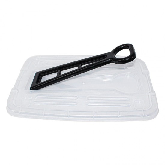 Storage Box 60 Ltrs. Clear + Black