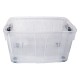 Storage Box 60 Ltrs. Clear + Black