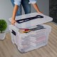 Storage Box 60 Ltrs. Clear + Black