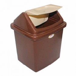 سلة قمامه مرواحي صغير بيج وبني