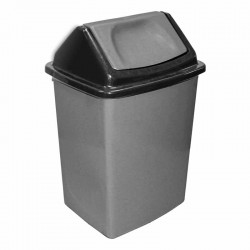 سلة قمامة مروحى كبير سيلفر