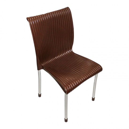 كرسي ايطالي بدون يد بني