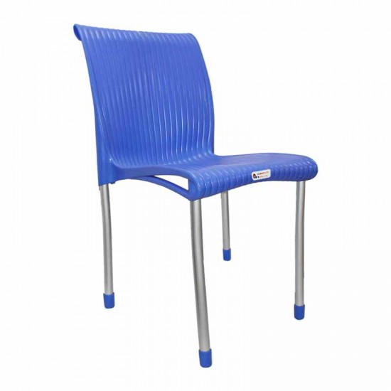 كرسي إيطالي بدون يد أزرق