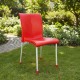 CHAIR ITALY WITHOUT ARMS RED