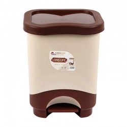 سلة قمامة بدعسة بيج