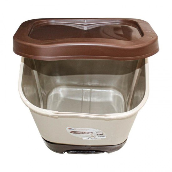 سلة قمامة بدعسة بيج