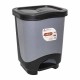 سلة قمامة بدعسة رصاصي