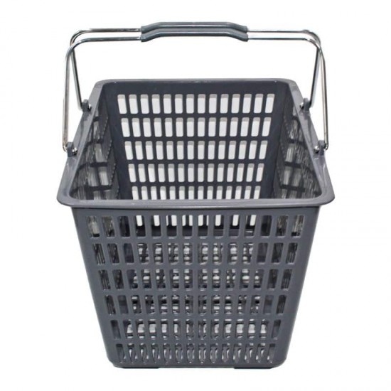 سلة تسوق رصاصي