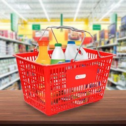 سلة تسوق أحمر