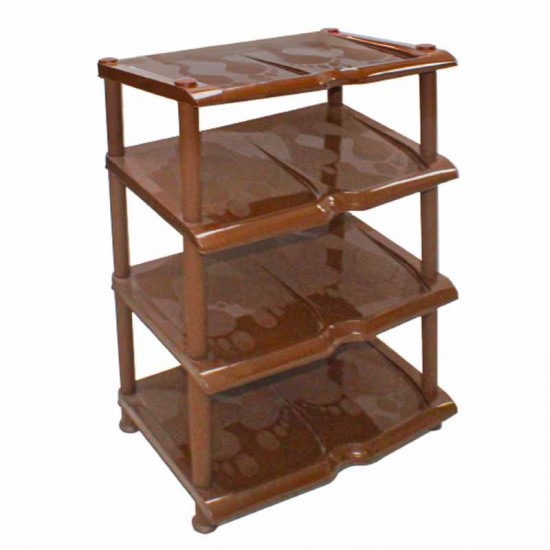 SHOE RACK 4 LAYER BROWN