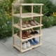 SHOE RACK 5 LAYER BEIGE