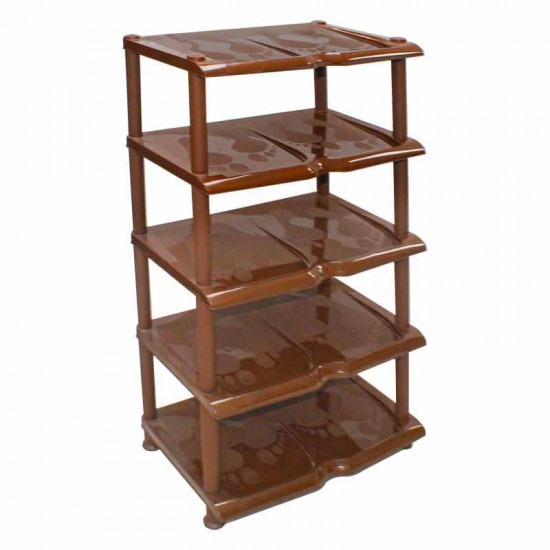 رف احذية 5 دور بني