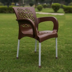 CHAIR FLORAL BROWN