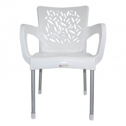 كرسي وردة استايل أبيض