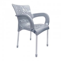 كرسي وردة استايل رصاصي