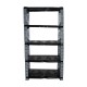 SHOE RACK RATTAN 5 LAYER BLACK