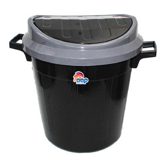 سلة نفايات ٥٥ لتر مروحى سوبر أسود