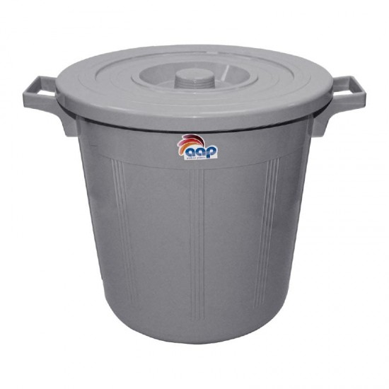 سطل 55 لتر رصاصي