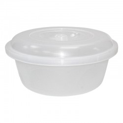 Basin 10 inch With Lid Clear