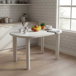 طاولة بيضاوى أبيض