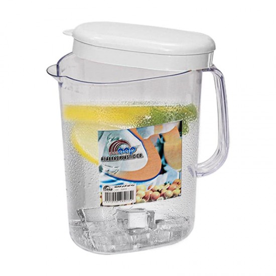 جك كريستال بيضاوي + 3 كاسات