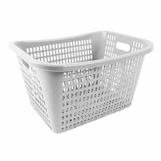 سلة غسيل مستطيلة ابيض