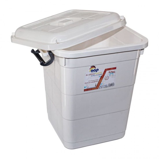 صندوق الماس مربع 85 لتر ابيض