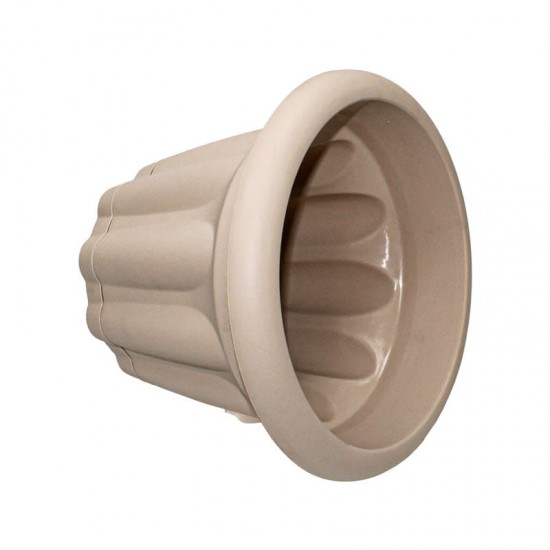 Flower pot round 35 cm Beige