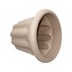 Flower pot round 35 cm Beige