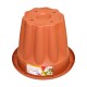 Pot Flower lotus round 40cm FireBrick