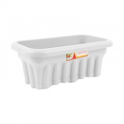 مركن مستطيل 40 سم أبيض