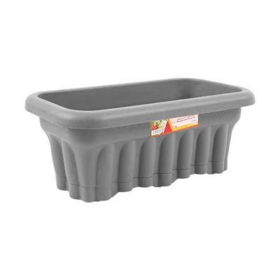 مركن مستطيل 80 سم رصاصي