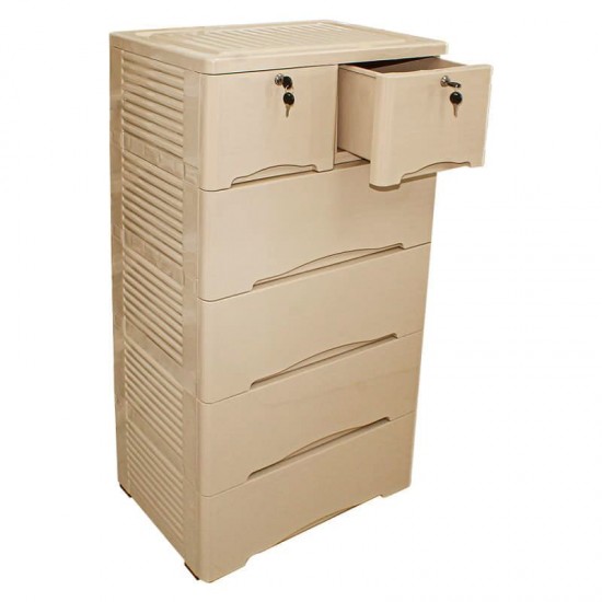 SHANTO DRAWER 4+2 LAYER BEIGE