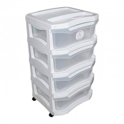 DRAWER AMWAJ 4 LAYER WHITE + TRANSPARENT
