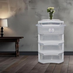 درج امواج 4 دور أبيض + شفاف