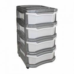 درج امواج 4 دور فضي +أبيض