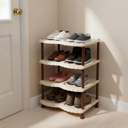 رف احذية مزركش 4 دور بيج