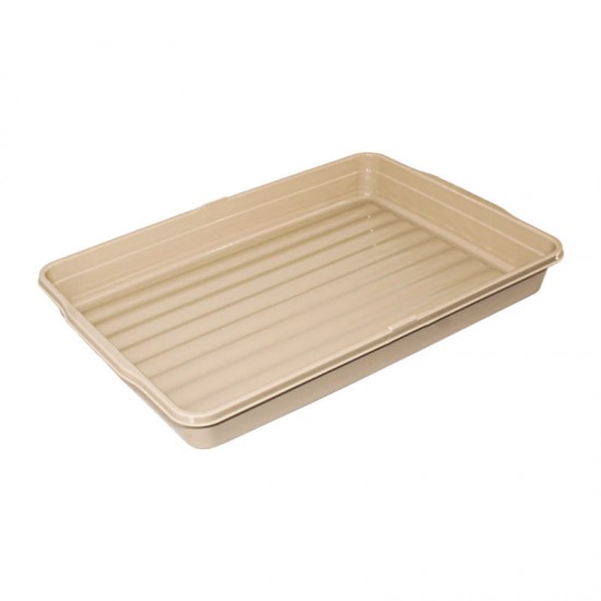 صحن حلويات ومكسرات 6 مقسم بغطاء بيج