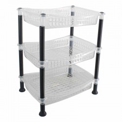 سلة خضار مستطيل الشام 3 دور شفاف