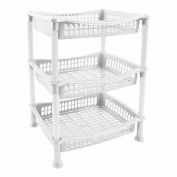 سلة خضار مستطيل الشام 3 دور أبيض