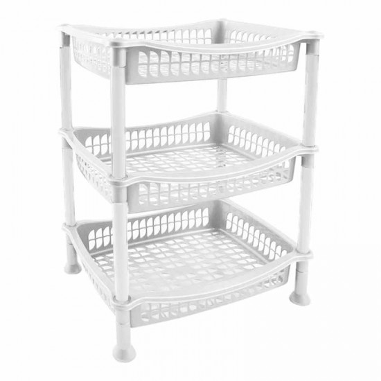 سلة خضار مستطيل الشام 3 دور أبيض