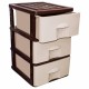 DRAWER COMMODE(2) 3 LAYER BEIGE