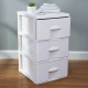 DRAWER COMMODE(2) 3 LAYER WHITE