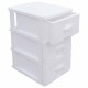 DRAWER COMMODE(2) 3 LAYER WHITE